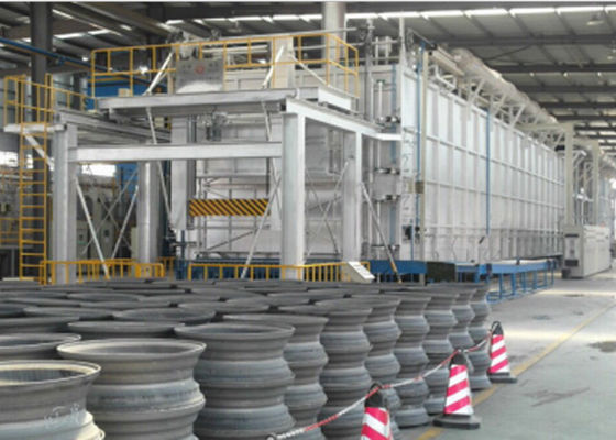 Chine Traitement thermique complètement automatique de roue d'alliage d'aluminium de four à sole de rouleau fournisseur